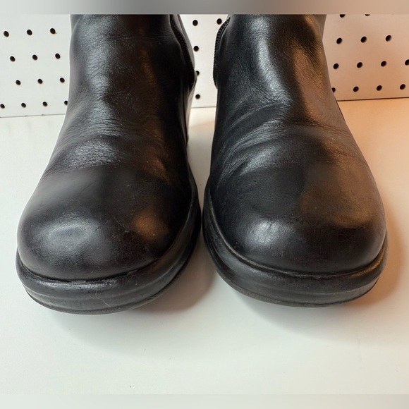 Dansko Bibi Ankle Boots Black Leather Low Heel Dual Buckle City EU 38 US 7.5/8 - Picture 10 of 16